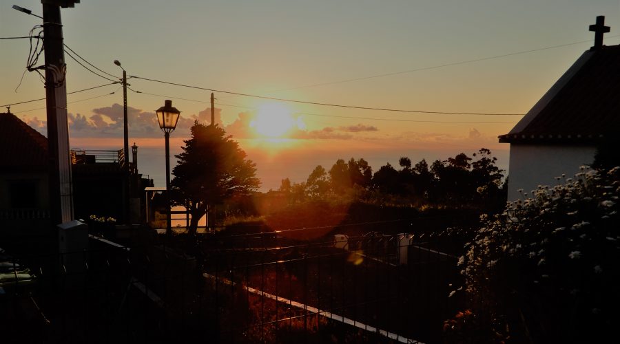 Sunset view from terrace