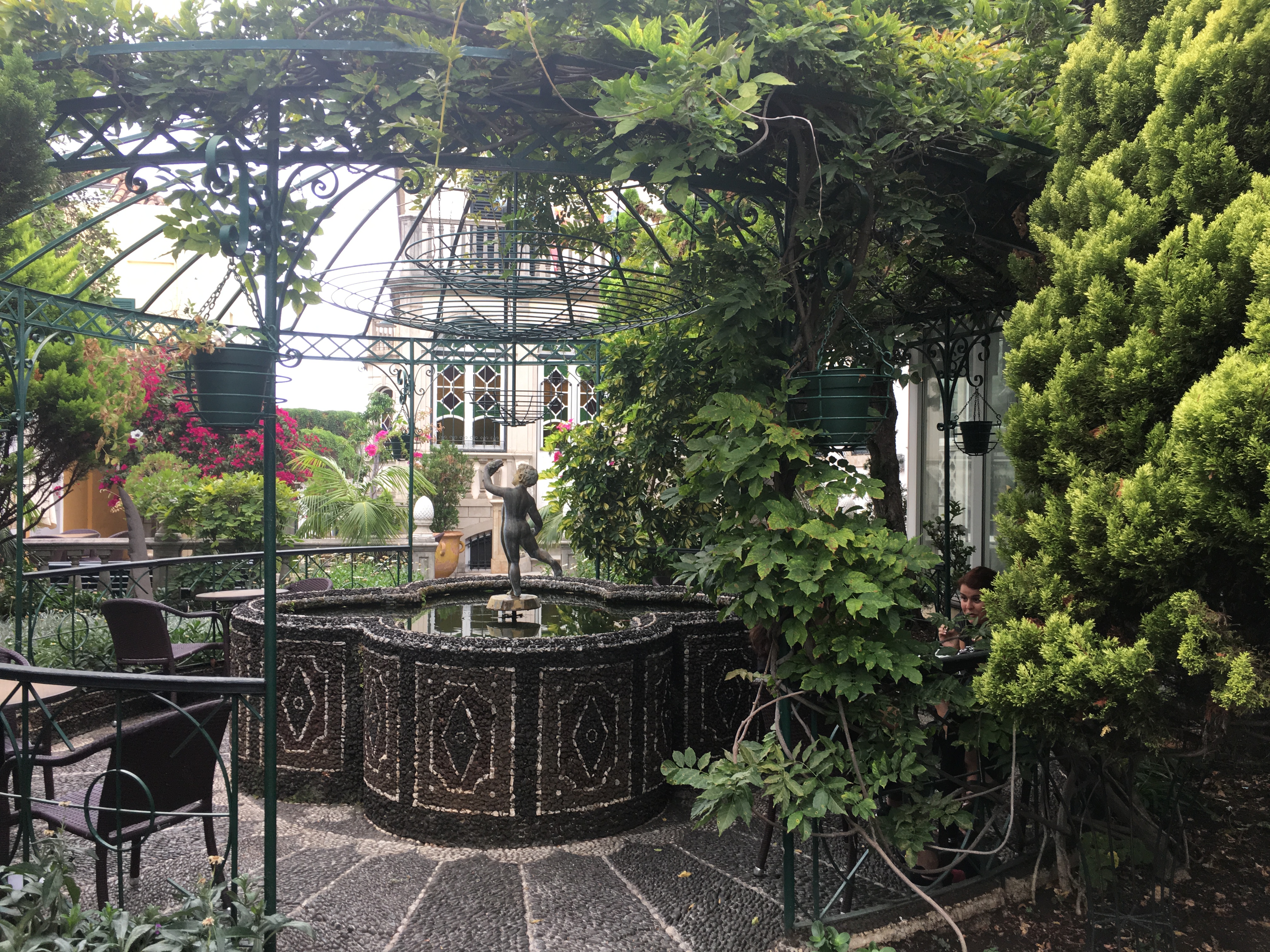 The pond at Museu das Memorias tearoom